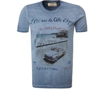 T-Shirt Baumwolle navy