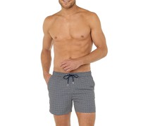 Bademode Badeshorts Mikrofaser navy gemustert