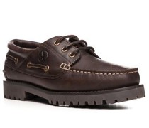 Bootschuhe Leder dunkel