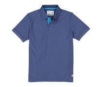 Polo-Shirt Baumwoll-Piqué dunkel