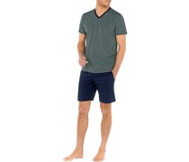 Schlafanzug Pyjama, Baumwoll-Jersey
