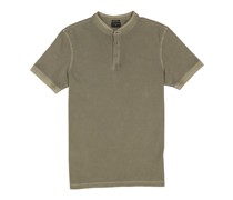 T-Shirt Regular Fit Baumwoll-Piqué oliv