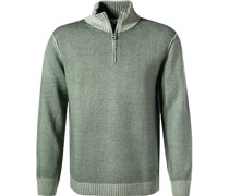 Pullover Troyer Merinowolle-Baumwolle