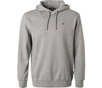 Hoodie Baumwolle  meliert