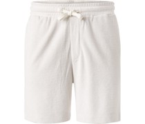 Hose Shorts Baumwoll-Frottee creme