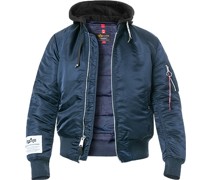 Jacke Blouson MA-1 Mikrofaser wattiert navy