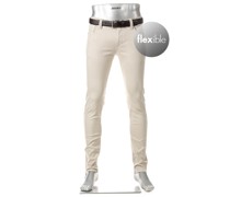 Jeans Robin Slim Fit Baumwolle T400® hellgrau