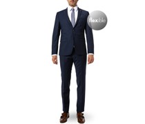 Anzug Extra Slim Fit Schurwoll-Stretch dunkel