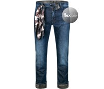 Jeans Slim Fit Baumwolle T400® dunkel
