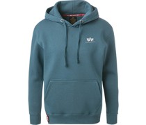 Hoodie Baumwolle pazifik