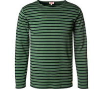 T-Shirt Longsleeve Baumwolle -navy gestreift