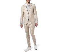 Anzug Damon-Gun, Extra Slim Fit, Baumwolle-Leinen