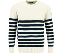 Pullover Baumwolle -navy gestreift
