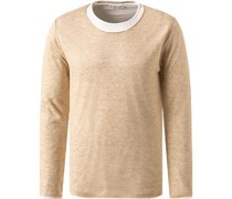 T-Shirt Longsleeve Leinen sand