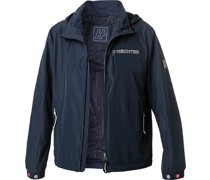 Jacke Blouson Mikrofaser wasserdicht dunkel