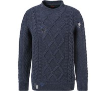 Pullover Wolle-Alpaka blu
