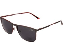 Brillen Sonnenbrille Edelstahl -rot