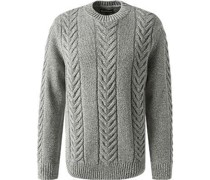 Pullover Baumwolle-Wolle  meliert