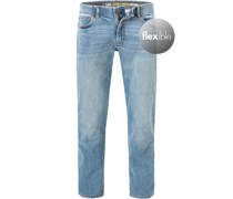 Jeans Straight Fit Baumwoll-Stretch
