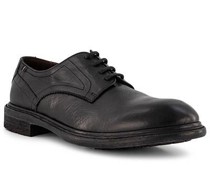 Schuhe Derby Leder nero
