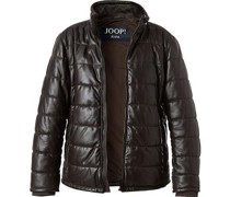 Lederjacke Lammleder wattiert dunkel