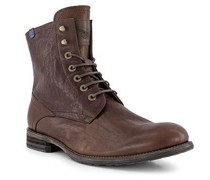 Schuhe Schnürboots, Rindleder Lammfell gefüttert