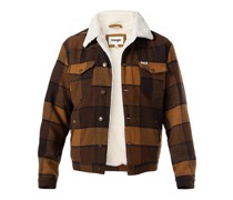 Truckerjacket Wolle dunkel kariert
