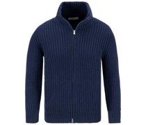 Cardigan Schurwolle-Kaschmir dunkel