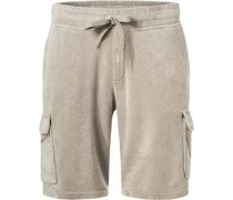 Hose Cargoshorts Frottee stein