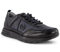 Schuhe Sneaker Leder dunkel