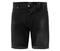 Jeansshorts Tapered Fit Baumwoll-Stretch