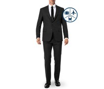 Anzug Modern Fit Woll-Stretch graphit meliert