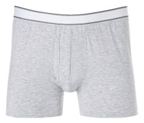Unterwäsche Trunks Mikrofaser hell-weiß meliert