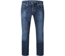 Jeans Regular Fit Baumwoll-Stretch 12oz dunkel