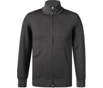 Cardigan Schurwolle anthrazit
