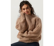 American Dreams Damen Pullover Leonnie Alpaca Pullover - Beige