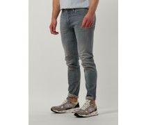 Cast Iron Herren Jeans Riser Slim Blue Grey Sky - Grau