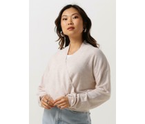 Another Label Damen Pullover Len Knitted Pull L/s - Nicht-gerade Weiss