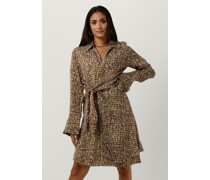 Second Female Damen Kleider Poline Wrap Dress - Braun