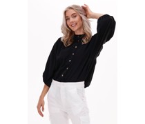 Penn & Ink Damen Blusen S22n1215lab - Schwarz