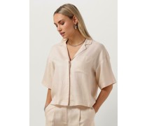 Selected Femme Damen Blusen Slflyra 2/4 Boxy Revers Linen Shirt - Nicht-gerade Weiss
