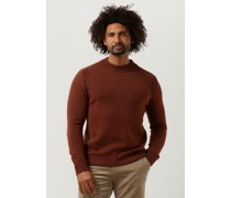 Anerkjendt Herren Pullover & Cardigans Akrico Lambswool Knit - Rost