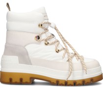 Tommy Hilfiger Damen Schnürboots Laced Outdoor Boot - Weiß