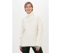 Na-kd Damen Pullover & Cardigans High Neck Knitted Sweater - Nicht-gerade Weiss
