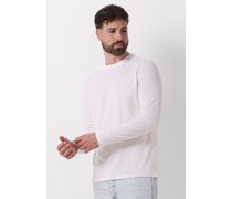 Profuomo Herren Polos & T-Shirts T-shirt Long Sleeve - Nicht-gerade Weiss