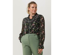 Pom Amsterdam Damen Blusen Blouse 7042 - Anthrazit