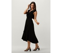 Access Damen Kleider Sleeveless Dress With Ruffles - Schwarz