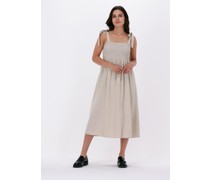 Object Damen Kleider Nela S/l Dress - Beige