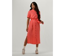 Object Damen Kleider Objtilda Isabella S/s Dress - Koralle