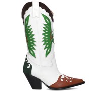 Toral Damen Cowboystiefel Far - Weiß